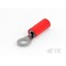 Te Connectivity Ring Terminal, #6 Stud Size, 20 AWG, 300 V, Nylon Insulated, Red 51863-3 - alternate 1
